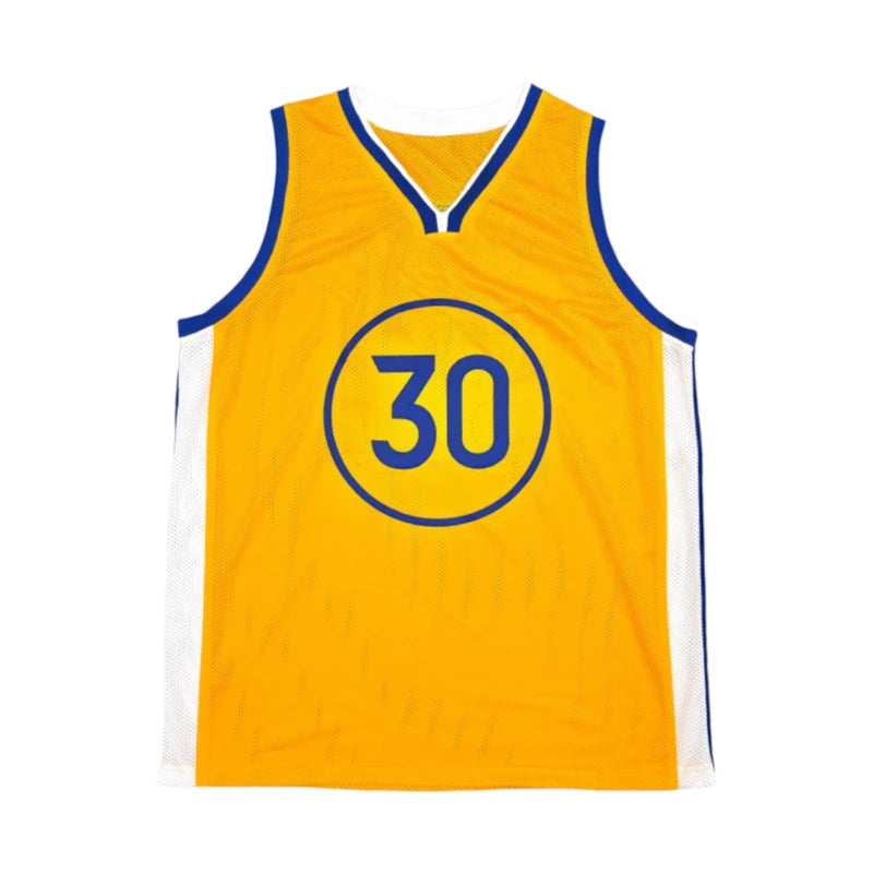 Stephen Curry Golden State Warriors basketbalshirt met rugnummer 30, voorkant
