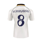 Back view of the Real Madrid 1999-2000 home football shirt signed by Steve McManaman.