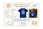 Certificate of authenticity for a Wesley Sneijder signed Inter Milan football shirt number 10 with signing session proof photo.