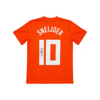 Wesley Sneijder signed Netherlands football shirt number 10, shown from the back on a white background