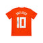 Wesley Sneijder signed Netherlands football shirt number 10, shown from the back on a white background