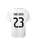 Wesley Sneijder signed Real Madrid football shirt number 23, shown from the back on a white background.